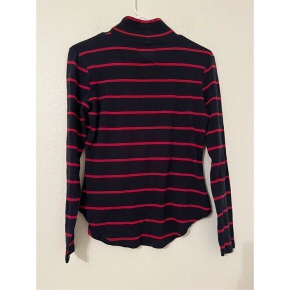 Chaser Womens Vented Keyhole Shirttail Turtleneck NEW - Picture 4 of 6